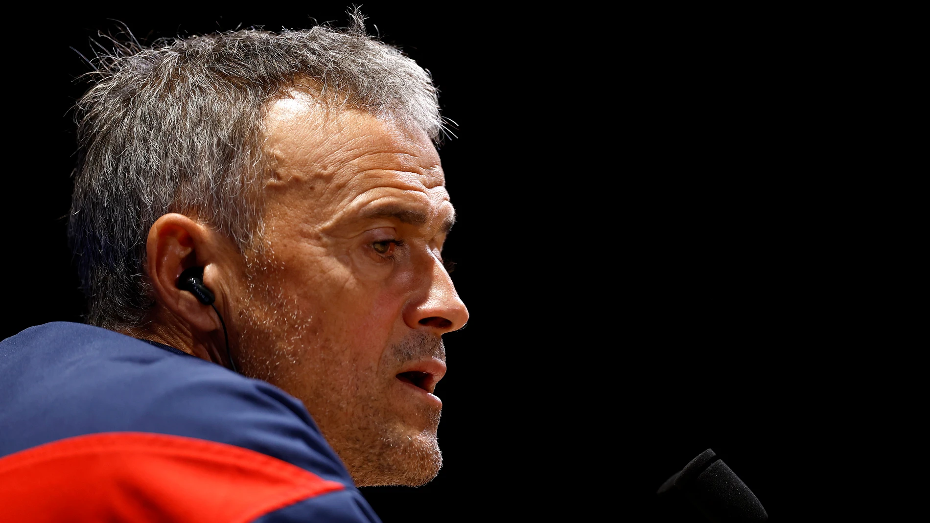 Luis Enrique, en una rueda de prensa del PSG Luis Enrique, en una rueda de prensa del PSG