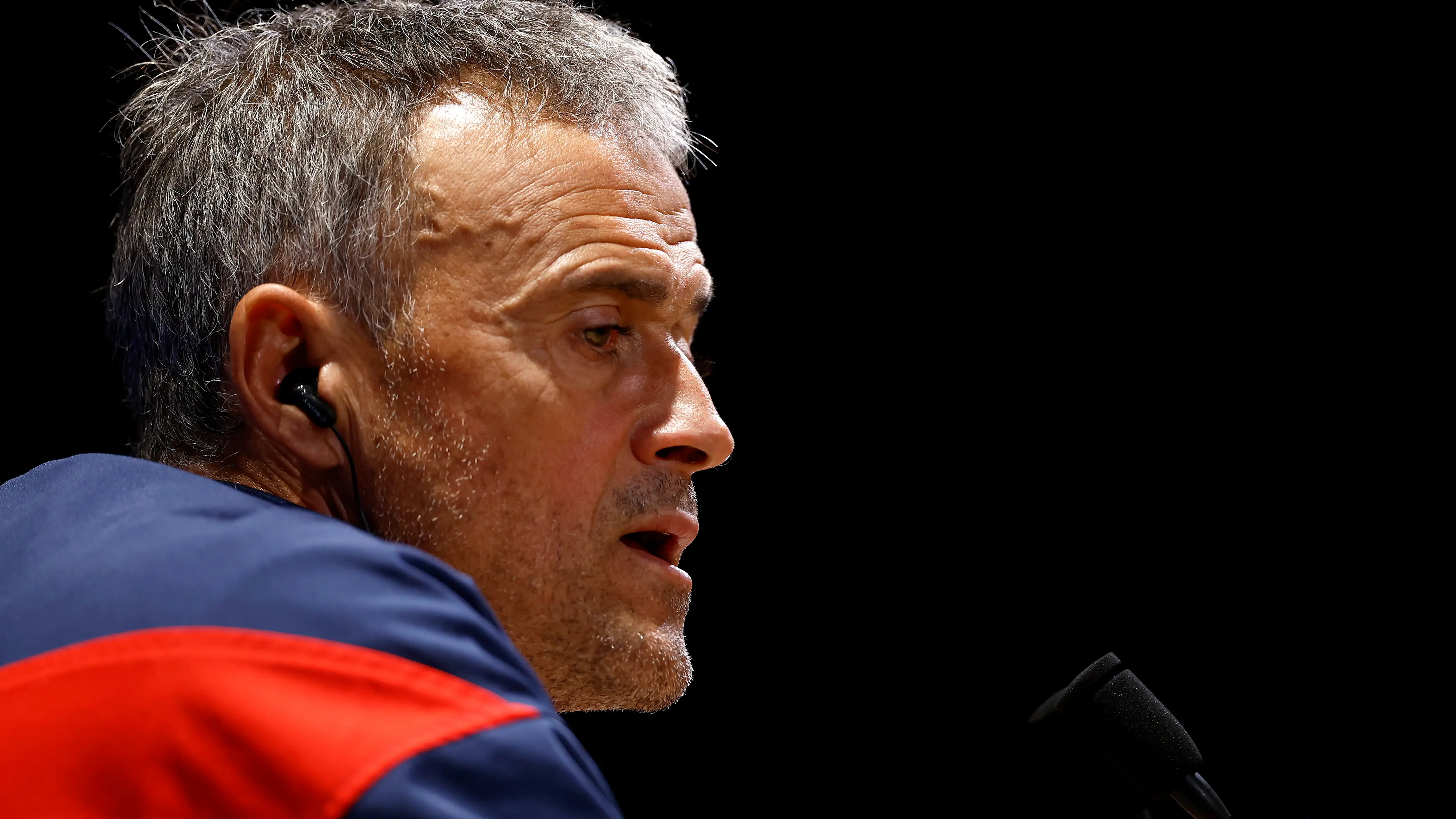 Luis Enrique, en una rueda de prensa del PSG Luis Enrique, en una rueda de prensa del PSG