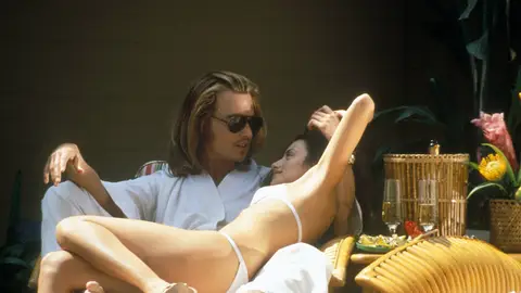 Johnny Depp y Penélope Cruz en Blow Johnny Depp y Penélope Cruz en Blow