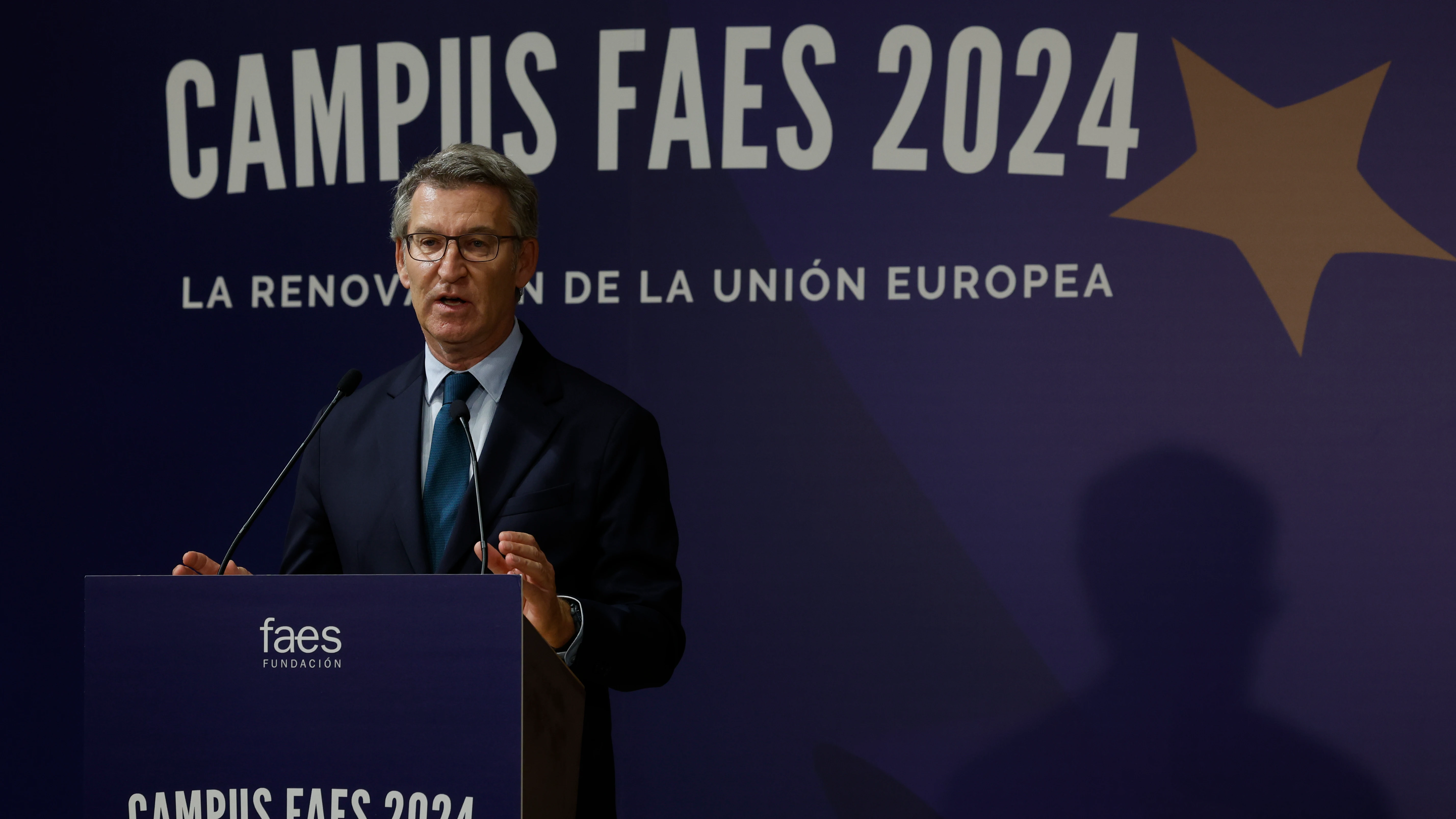 Alberto N&uacute;&ntilde;ez Feij&oacute;o en la clausura del Campus FAES 2024