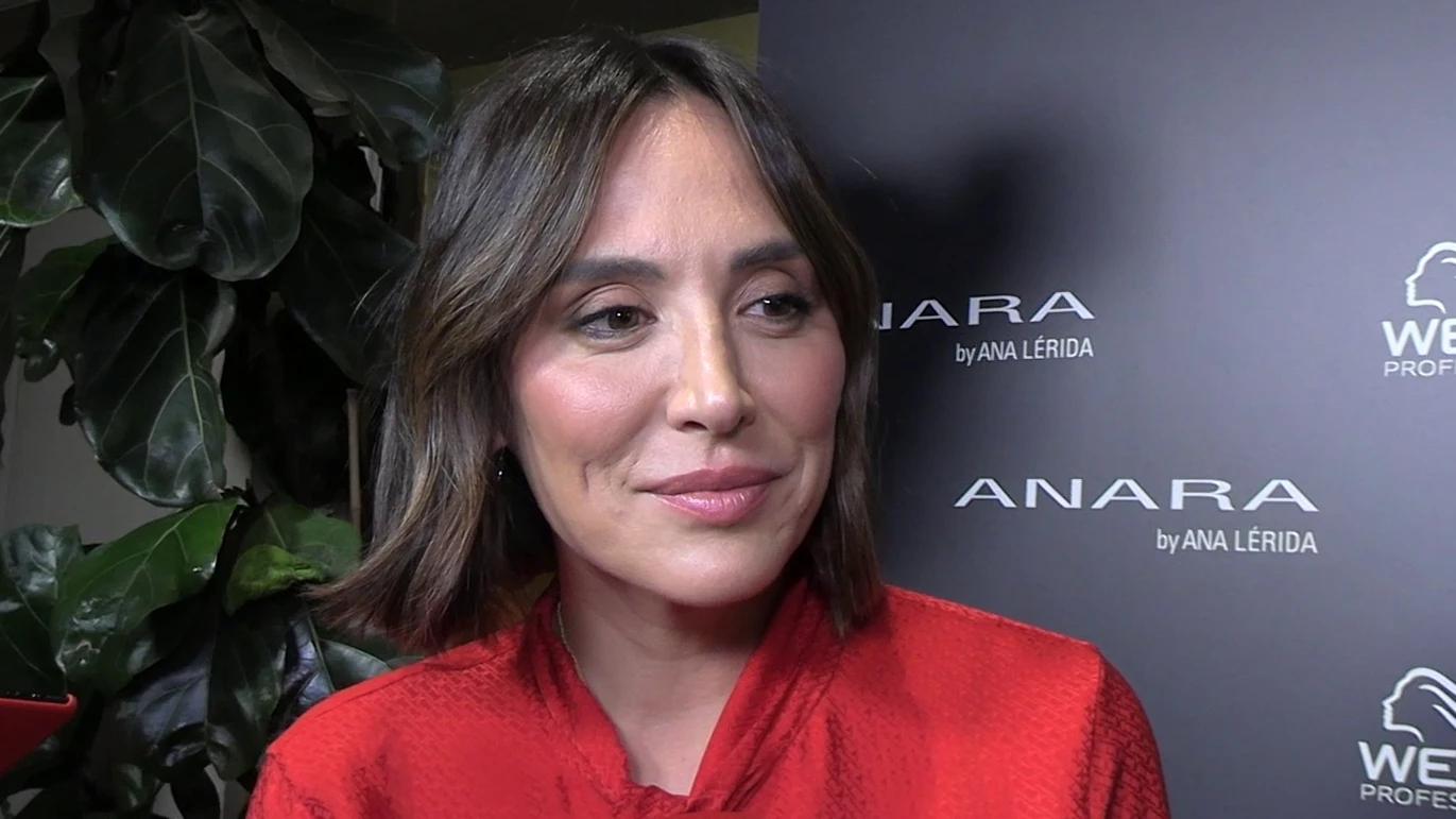 Tamara Falcó haciendo declaraciones a la prensa Tamara Falcó haciendo declaraciones a la prensa