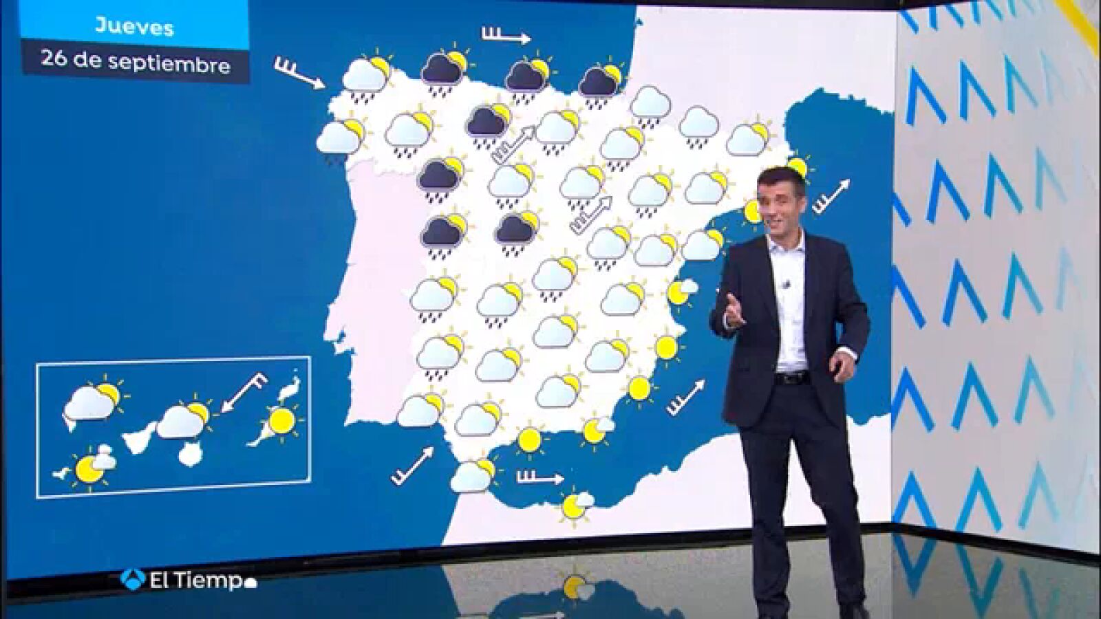 'Aitor' deja más lluvia y viento, y además robará el inicio del veranillo de San Miguel, explica César Gonzalo