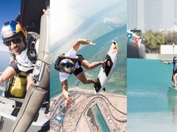 Sebastián Álvarez y su histórico salto sobre una piscina de olas en Abu Dhabi