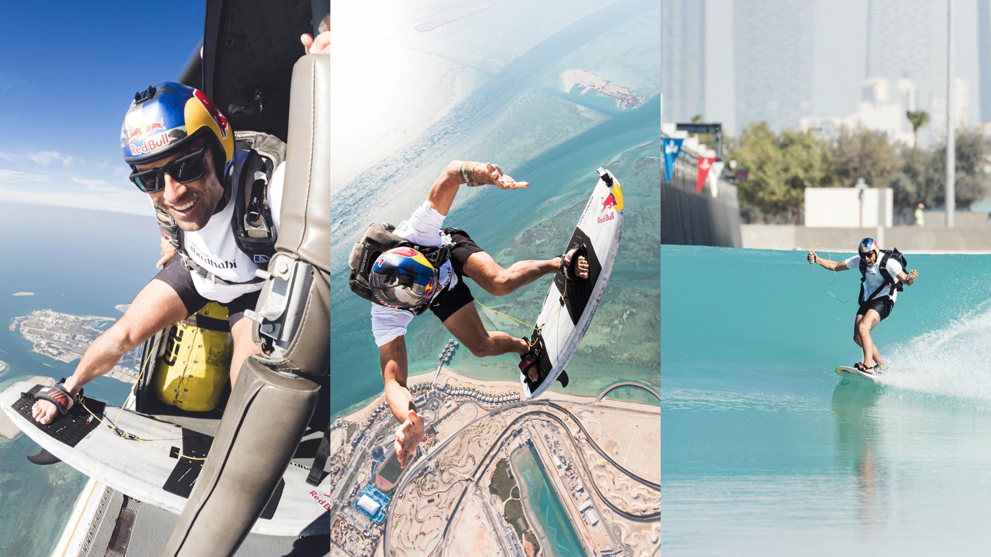 Sebastián Álvarez y su histórico salto sobre una piscina de olas en Abu Dhabi Sebastián Álvarez y su histórico salto sobre una piscina de olas en Abu Dhabi