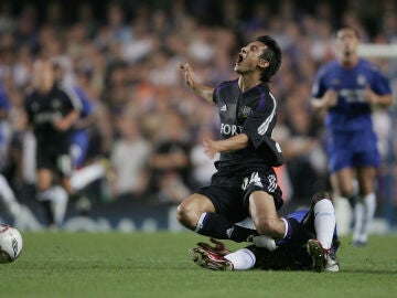 Serhat Akin, en un partido ante el Chelsea en septiembre de 2005