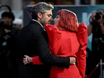 Lady Gaga y su prometido Michael Polansky Lady Gaga y su prometido Michael Polansky