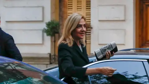 La infanta Cristina en el funeral de Juan Miguel Villar La infanta Cristina en el funeral de Juan Miguel Villar