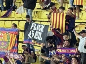 La pancarta por la que el Barça ha sido sancionado