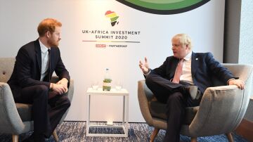 Harry, duque de Sussex, y Boris Johnson, exprimer ministro de Reino Unido