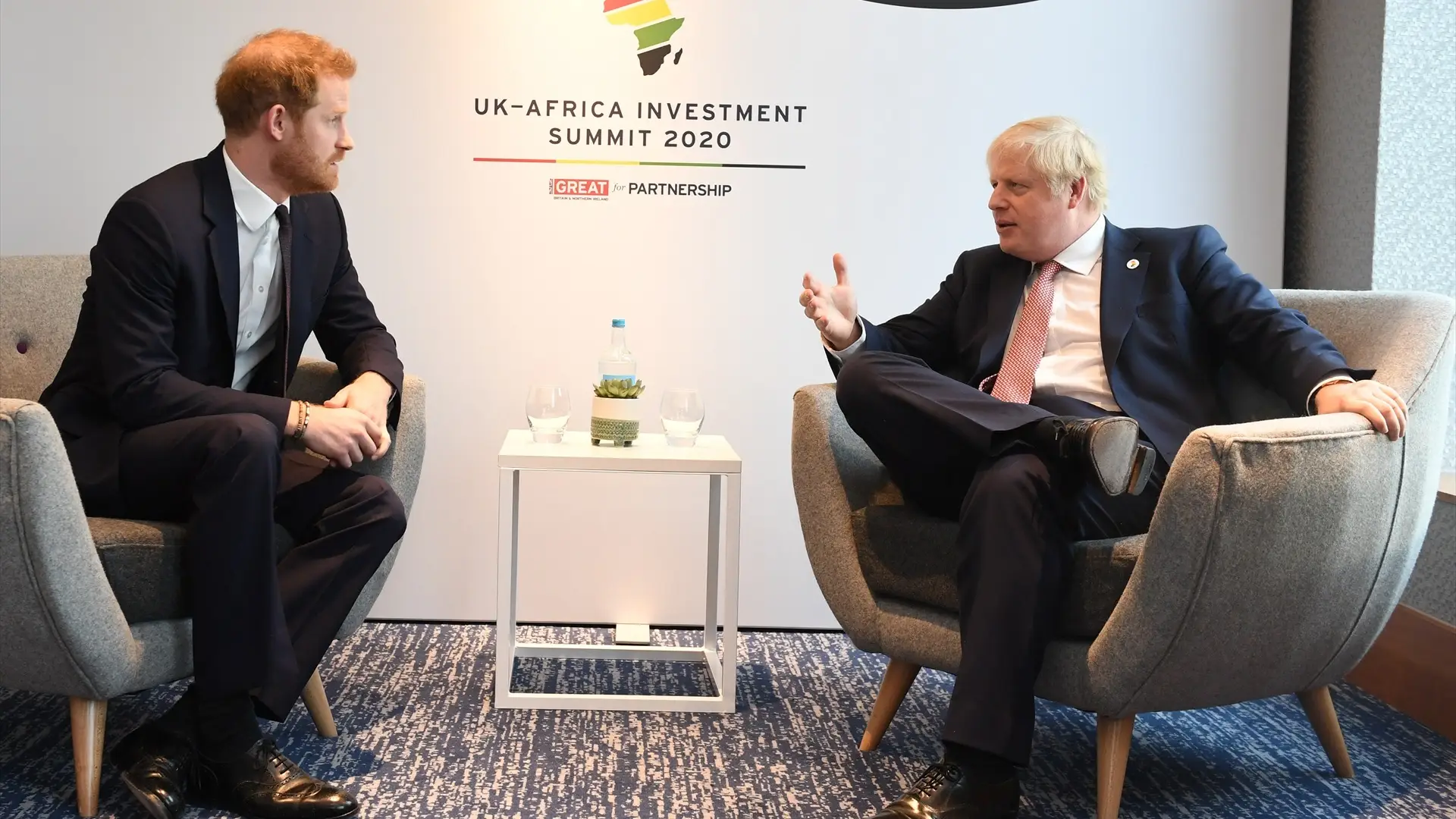 Harry, duque de Sussex, y Boris Johnson, exprimer ministro de Reino Unido Harry, duque de Sussex, y Boris Johnson, exprimer ministro de Reino Unido
