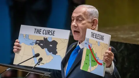 Netanyahu, ante la Asamblea General de la ONU Netanyahu, ante la Asamblea General de la ONU