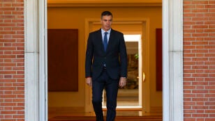 Pedro S&aacute;nchez en el Palacio de la Moncloa