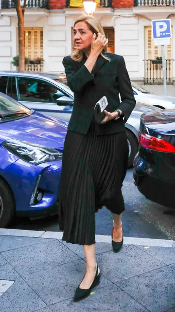 La infanta Cristina llegando al funeral de Juan Miguel Villar La infanta Cristina llegando al funeral de Juan Miguel Villar