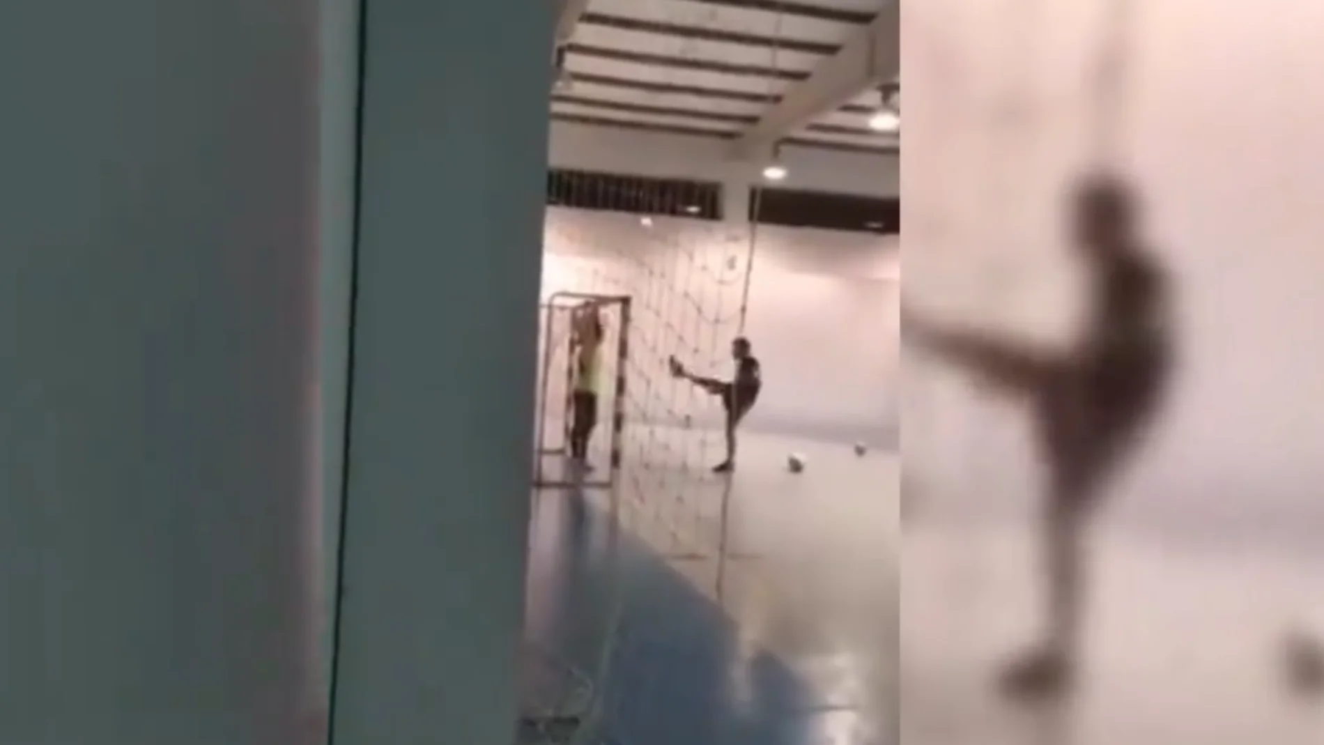 Una imagen del brutal entrenamiento en Portugal Una imagen del brutal entrenamiento en Portugal