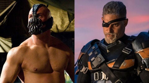 Tom Hary como Bane y Joe Manganiello como Deathstroke