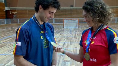 Ignacio Alabart y Anna Casarramona, los líderes de la hazaña de España en hockey sobre patines