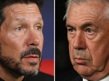 Diego Simeone y Carlo Ancelotti 