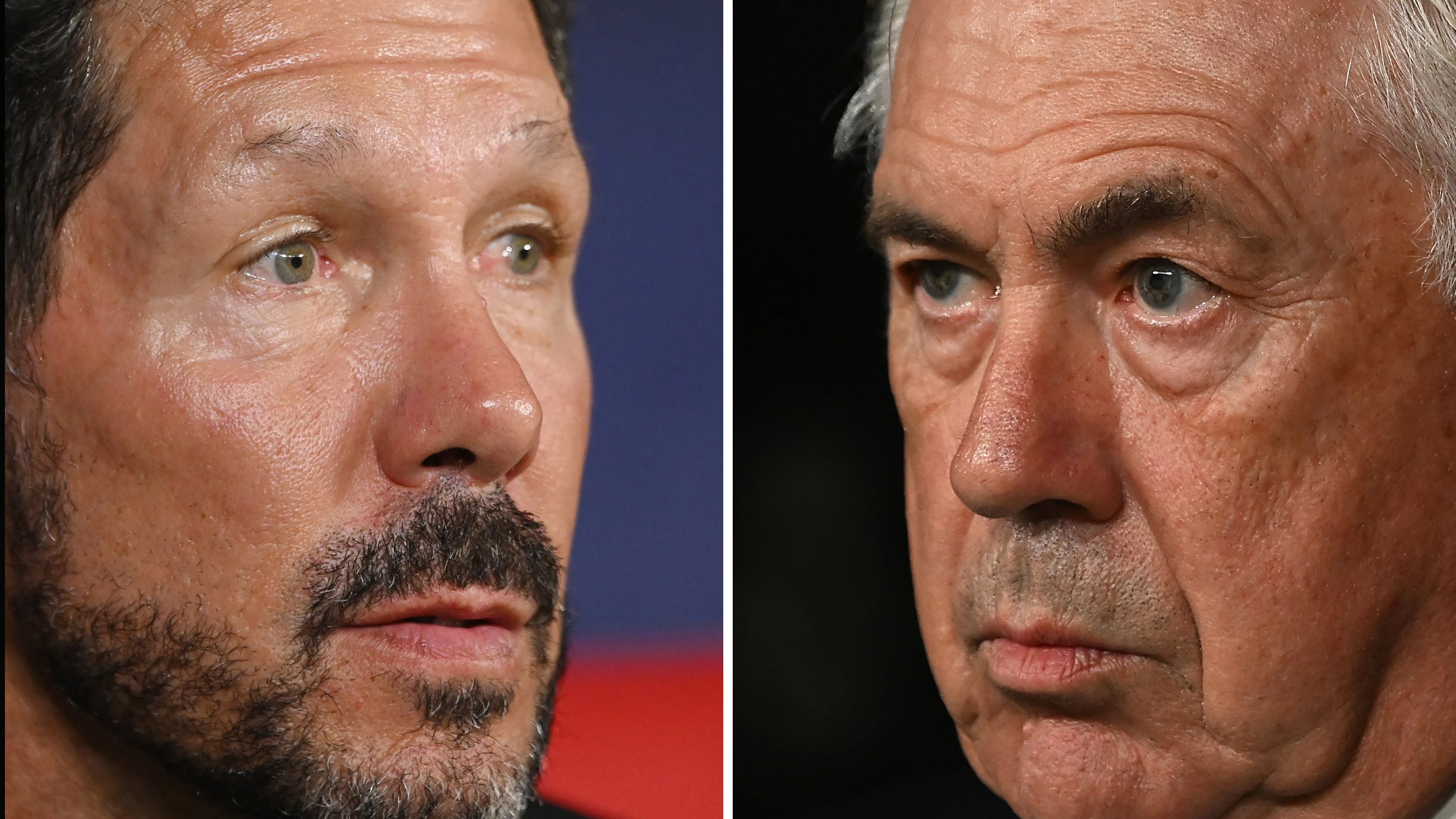 Diego Simeone y Carlo Ancelotti Diego Simeone y Carlo Ancelotti