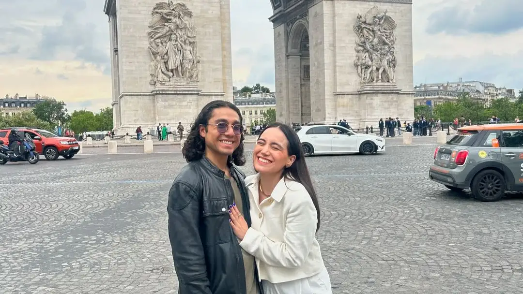 Imagen de la pareja en Par&iacute;s