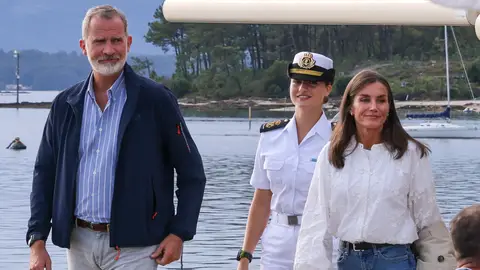 Felipe VI, la princesa Leonor y la reina Letizia en Galicia Felipe VI, la princesa Leonor y la reina Letizia en Galicia