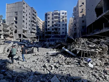 Imagen de Beirut tras el ataque de Israel Imagen de Beirut tras el ataque de Israel