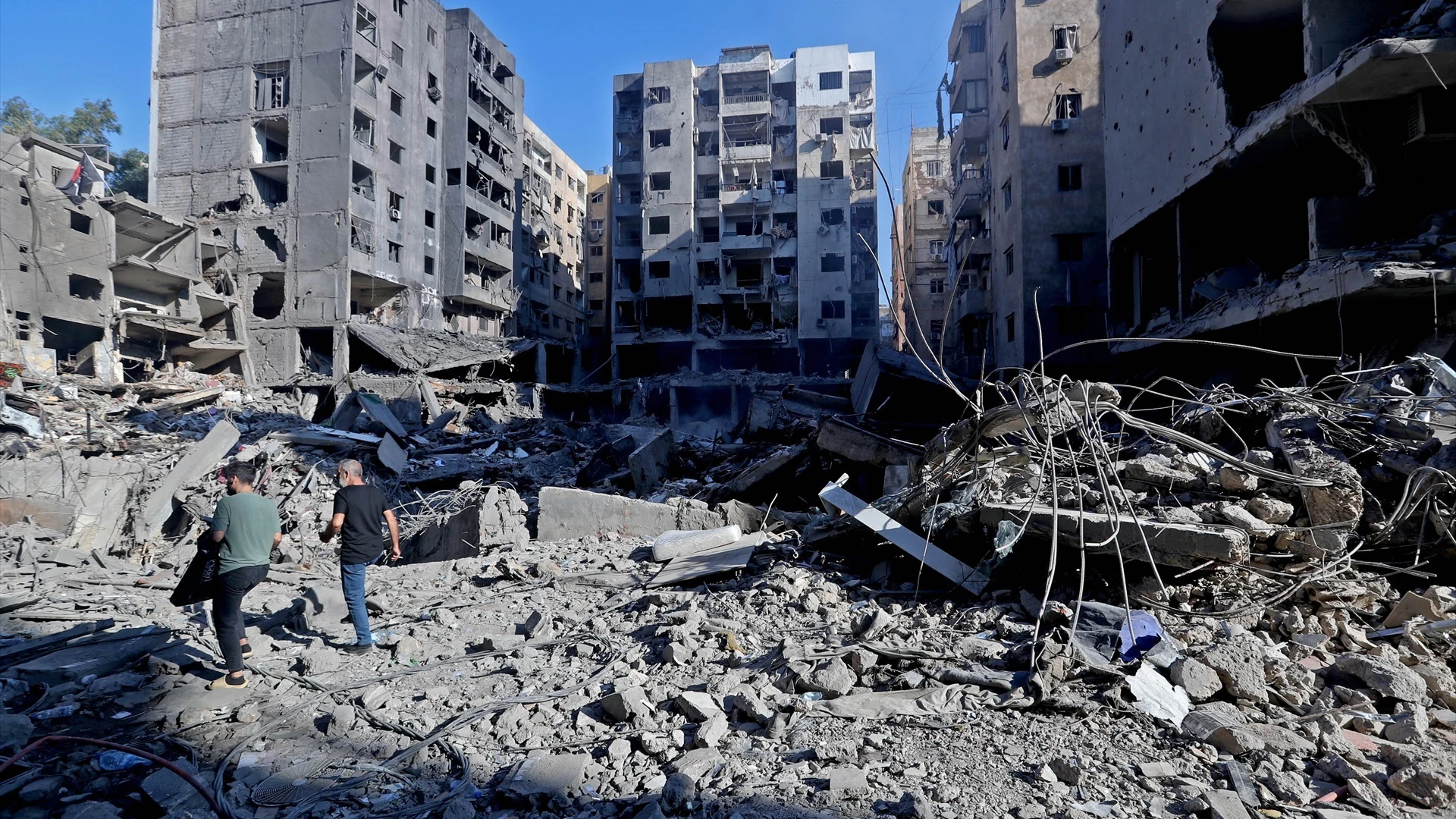 Imagen de Beirut tras el ataque de Israel
