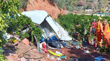 Helicóptero accidentado en Puçol, Valencia