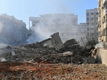 Imagen del ataque israelí en Beirut