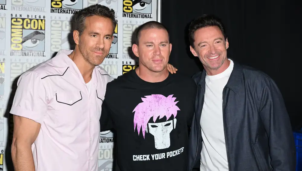 Ryan Reynolds, Channing Tatum y Hugh Jackman Ryan Reynolds, Channing Tatum y Hugh Jackman