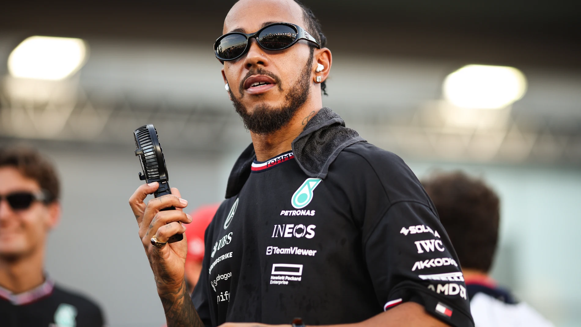 Lewis Hamilton en el Gran Premio de Singapur. Lewis Hamilton en el Gran Premio de Singapur.