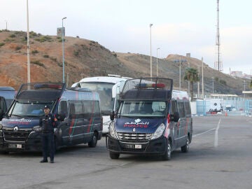 Paso fronterizo con Ceuta.