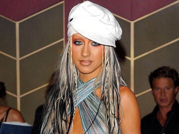 Christina Aguilera durante en 2002