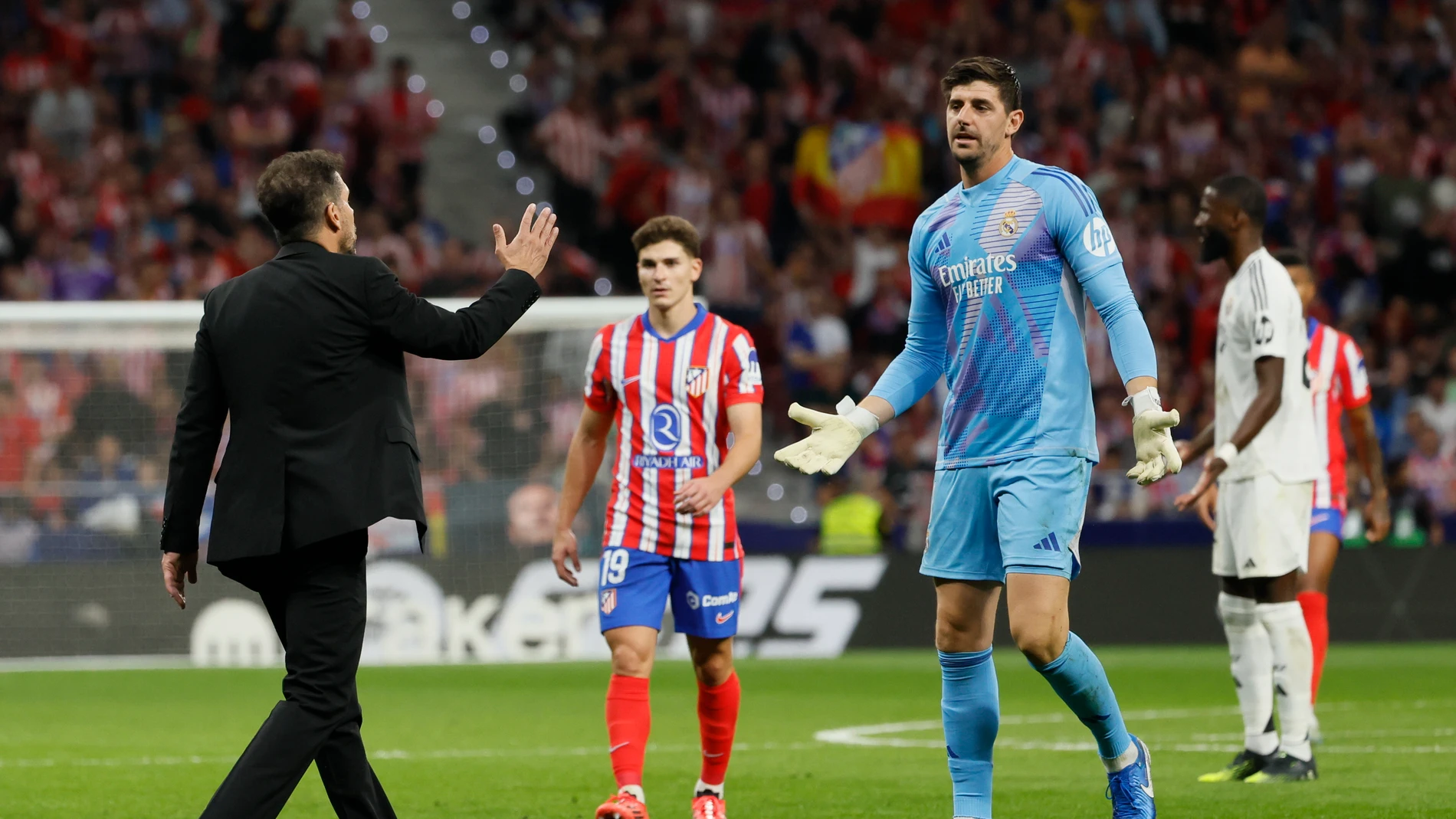 Thibaut Courtois, en el Metropolitano Thibaut Courtois, en el Metropolitano