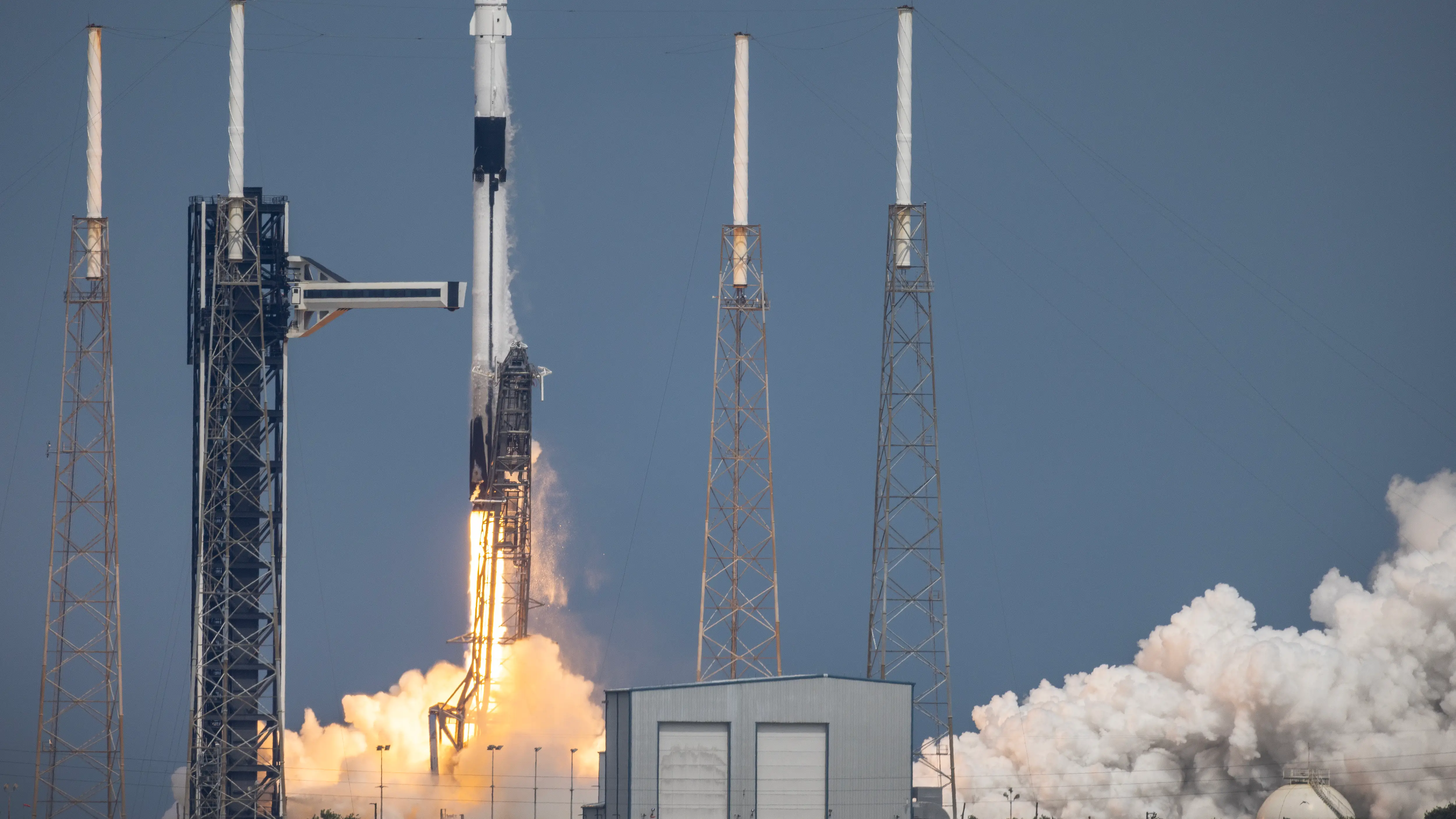 La nave Dragon perteneciente a la misión tripulada Crew-9 de SpaceX La nave Dragon perteneciente a la misión tripulada Crew-9 de SpaceX