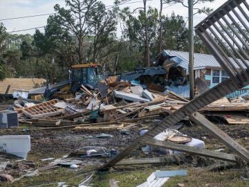 Destrozos causados por el huracán Helene