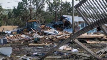 Destrozos causados por el huracán Helene