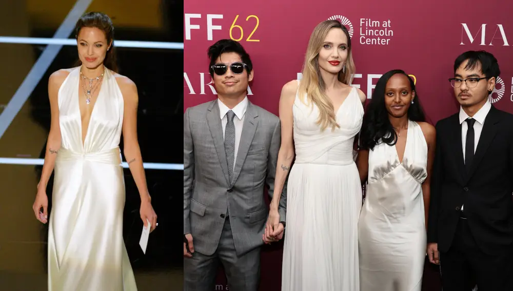 Angelina Jolie en los Oscar y con sus hijos Angelina Jolie en los Oscar y con sus hijos