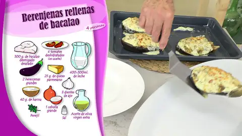 Ingredientes Berenjenas rellenas de bacalao Ingredientes Berenjenas rellenas de bacalao