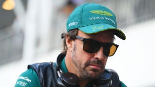 Fernando Alonso durante el GP de Singapur 2024