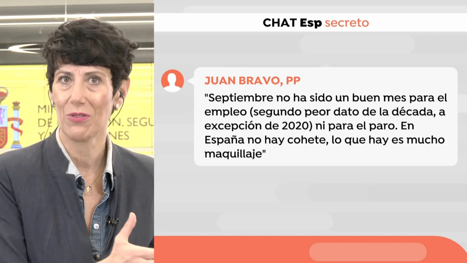 La ministra Elma Saiz. La ministra Elma Saiz.
