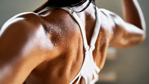 Gotas de sudor al hacer deporte Gotas de sudor al hacer deporte