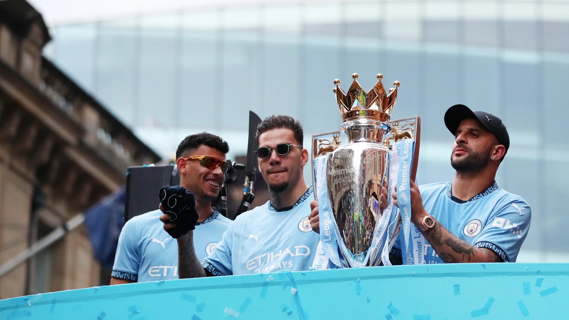 Jugadores del City celebran la conquista de la Premier League 2024 Jugadores del City celebran la conquista de la Premier League 2024
