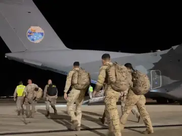 Un avión del Ejército parte de Beirut con 200 españoles evacuados (imagen de archivo) Un avión del Ejército parte de Beirut con 200 españoles evacuados (imagen de archivo)