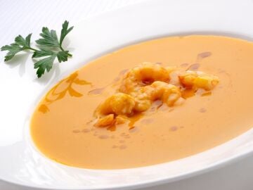 Arguiñano: receta de crema de calabaza y gambas "con un puntito de espesor"