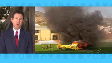Un helicóptero de Emergencias arde con un paciente dentro: la familia de la víctima pide justicia