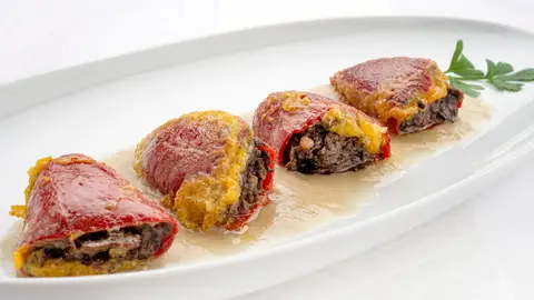 Pimientos rellenos de morcilla Pimientos rellenos de morcilla