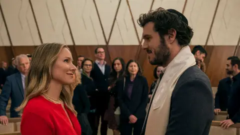 Kristen Bell y Adam Brody en Nadie quiere esto Kristen Bell y Adam Brody en Nadie quiere esto