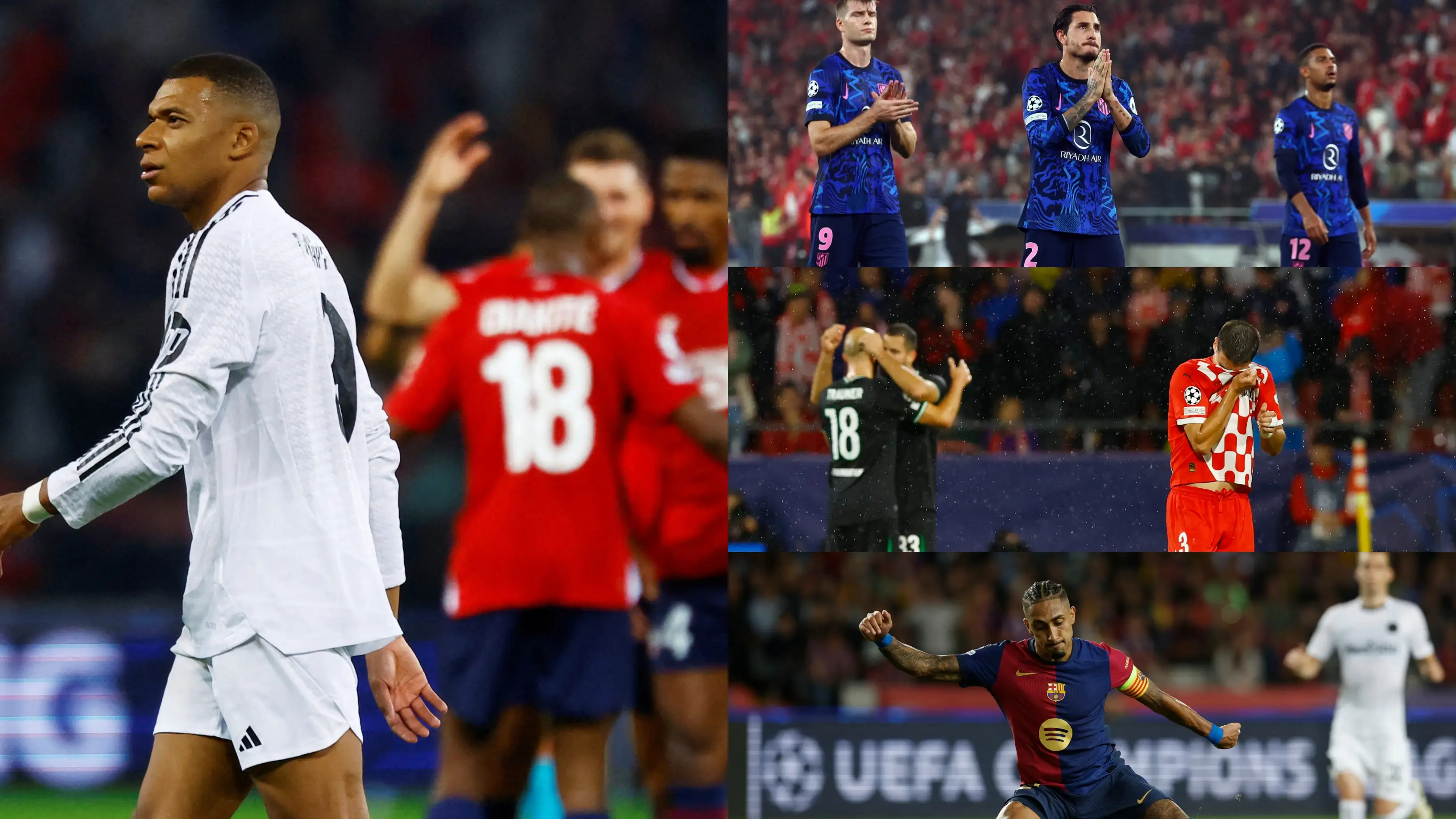 Resumen gr&aacute;fico de la jornada 2 de la Champions League 2024-25 