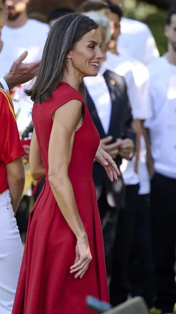 Reina Letizia luciendo canas Reina Letizia luciendo canas