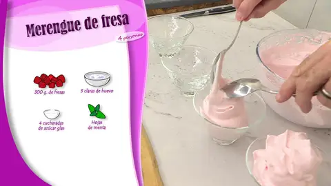 Ingredientes Merengue de fresa Ingredientes Merengue de fresa